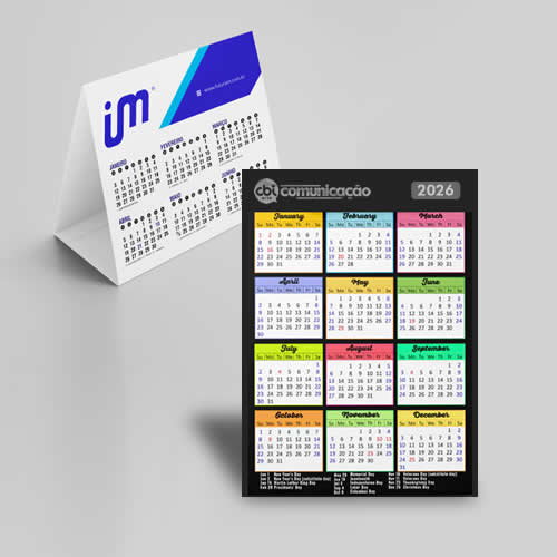 Calendários Folhinhas 